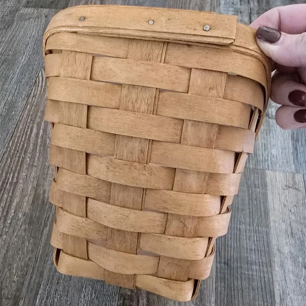 Longaberger 1992 Small Vegetable Basket & Protector‎ Vintage